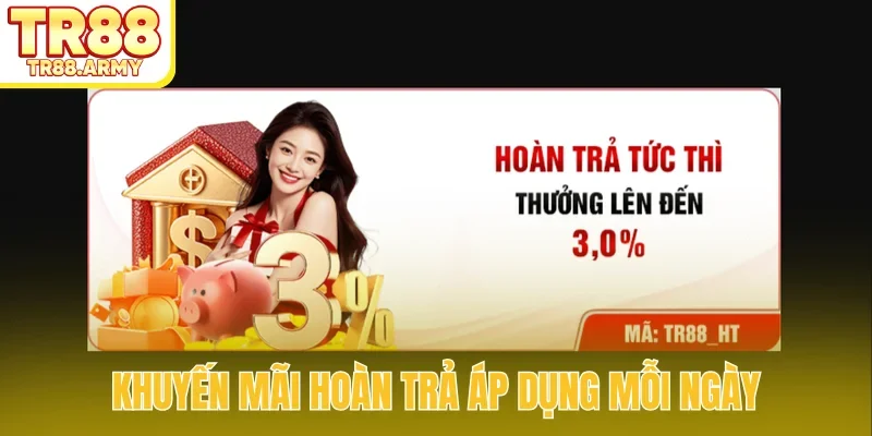 Khuyến mãi hoàn trả áp dụng mỗi ngày